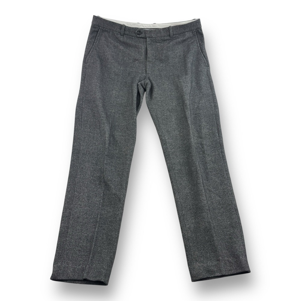 Circolo 1901 Heather Gray Flat Front Cotton Elastane Pants Men's Size‎ 36x31